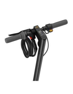 Antifurt cu cifru Segway Ninebot prins pe ghidonul trotinetei electrice