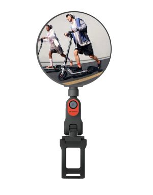 Oglindă retrovizoare Segway pentru trotinetă electrică Ninebot, cu sticlă convexă și prindere pe ghidon